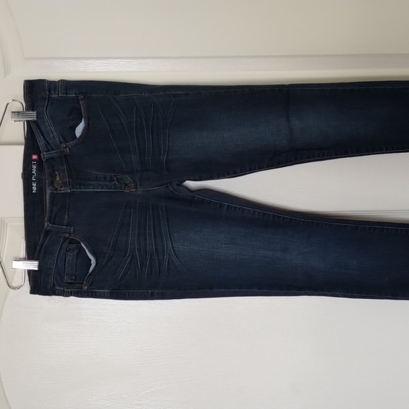 NINE PLANET Whiskering Skinny Jeans size 9 Non distressed 31" inseam - Picture 2 of 13